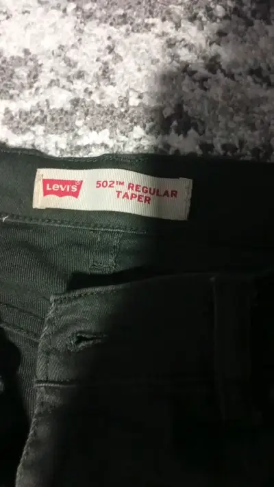 Jeans Levi's 502 Regular Taper verde oscuro - miniatura 2