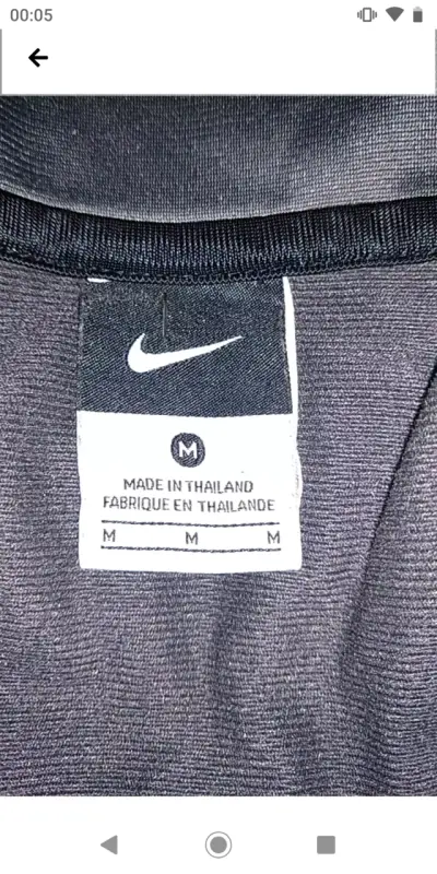 Chaqueta deportiva Nike negra talla M - miniatura 2