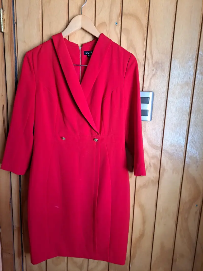 Vestido rojo elegante talla 40 - 1