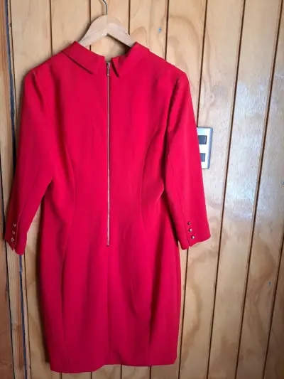 Vestido rojo elegante talla 40 - miniatura 2