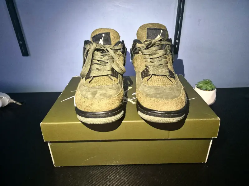 Zapatillas deportivas Air Jordan 4 verde oliva - 1