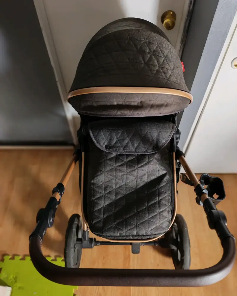Coche de bebé plegable con manillar ajustable - 4