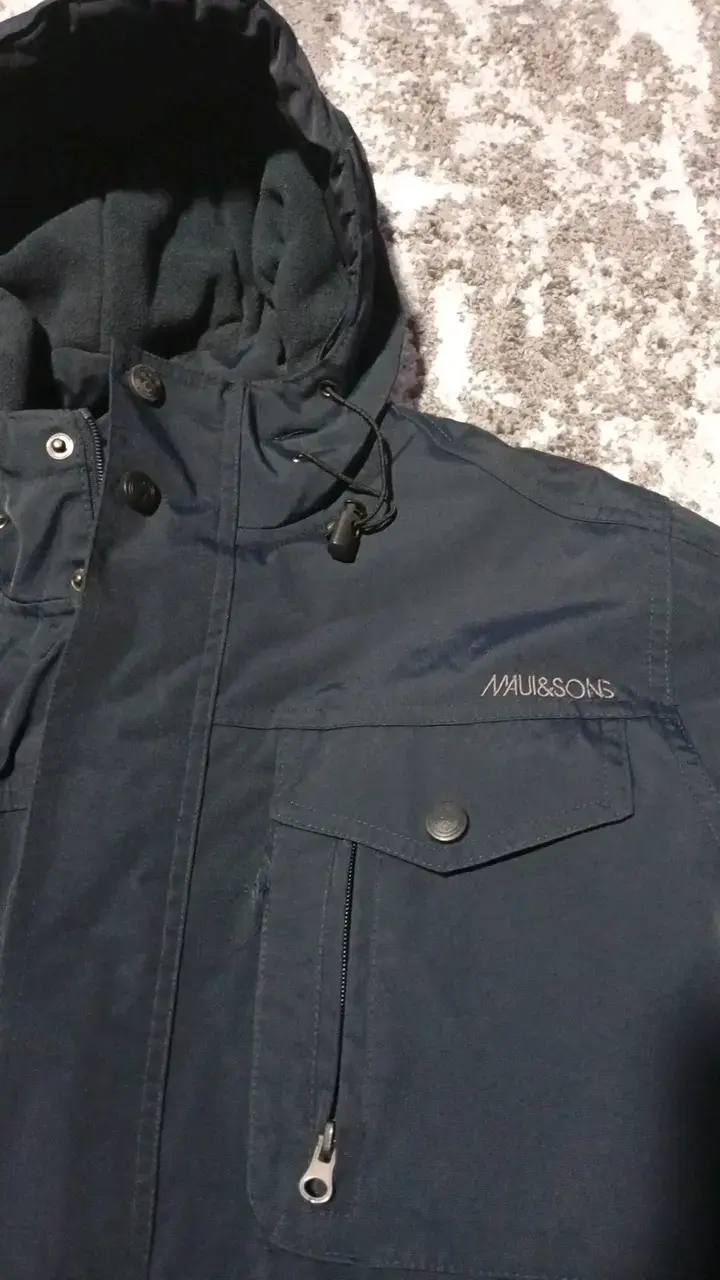 Parka azul con capucha Maui & Sons - 2