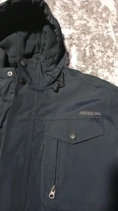 Parka azul con capucha Maui & Sons - miniatura 2