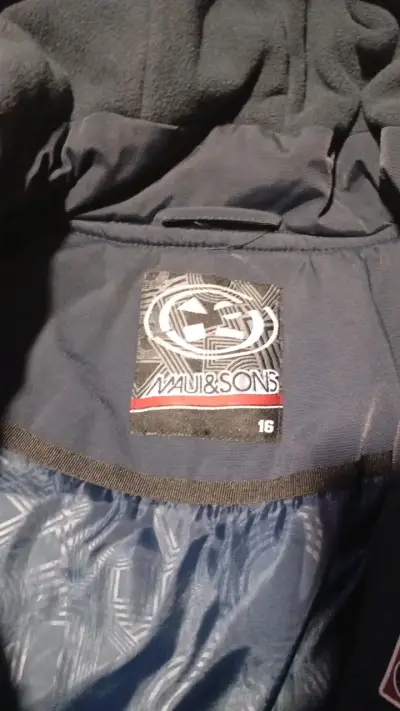 Parka azul con capucha Maui & Sons - miniatura 3
