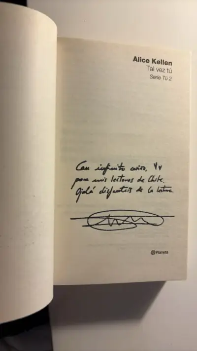 Libro 'Tal Vez Tú' de Alice Kellen firmado - miniatura 2