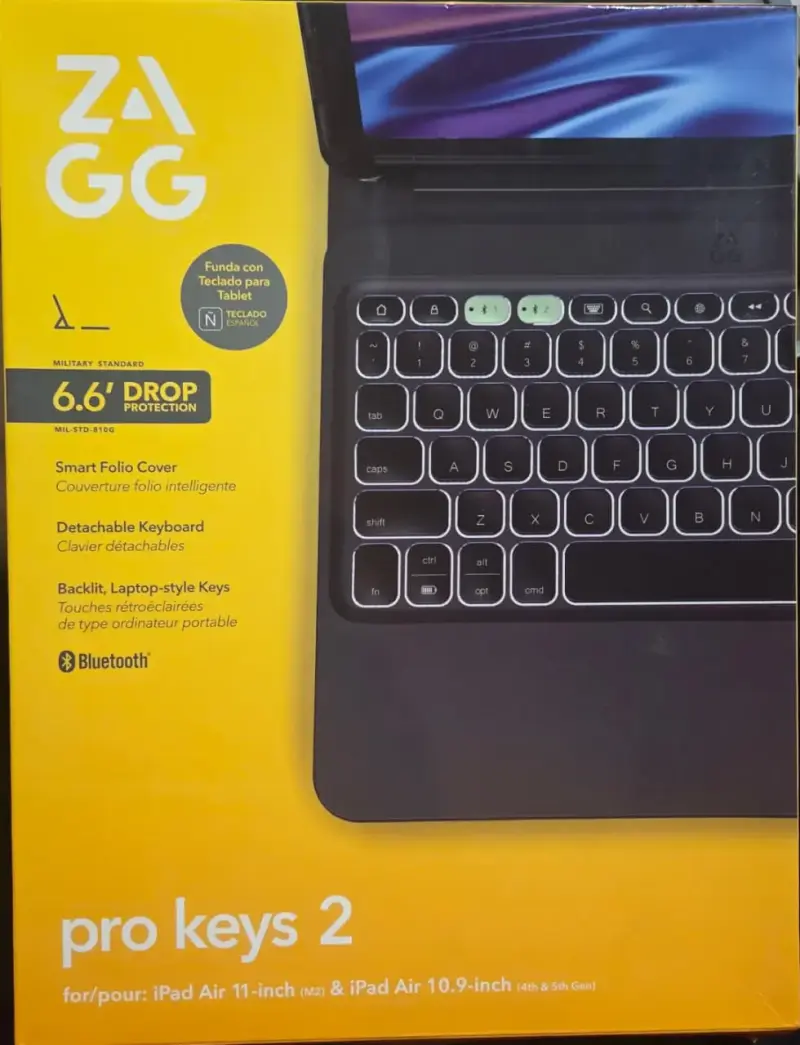 Funda con teclado Zagg Pro Keys 2 para iPad Air - 1