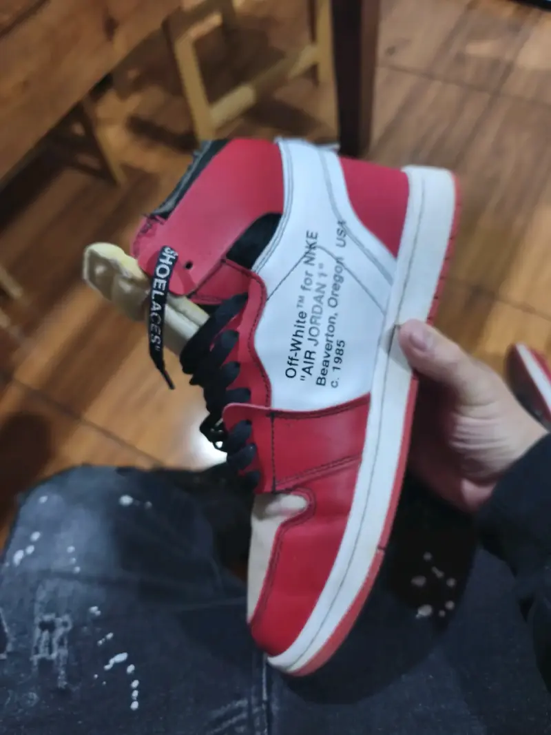 Zapatillas Off-White Nike Air Jordan roj - 1
