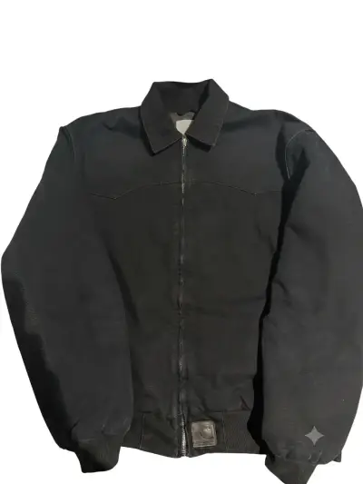 Chaqueta negra Carhartt de algodón resistente - miniatura 1