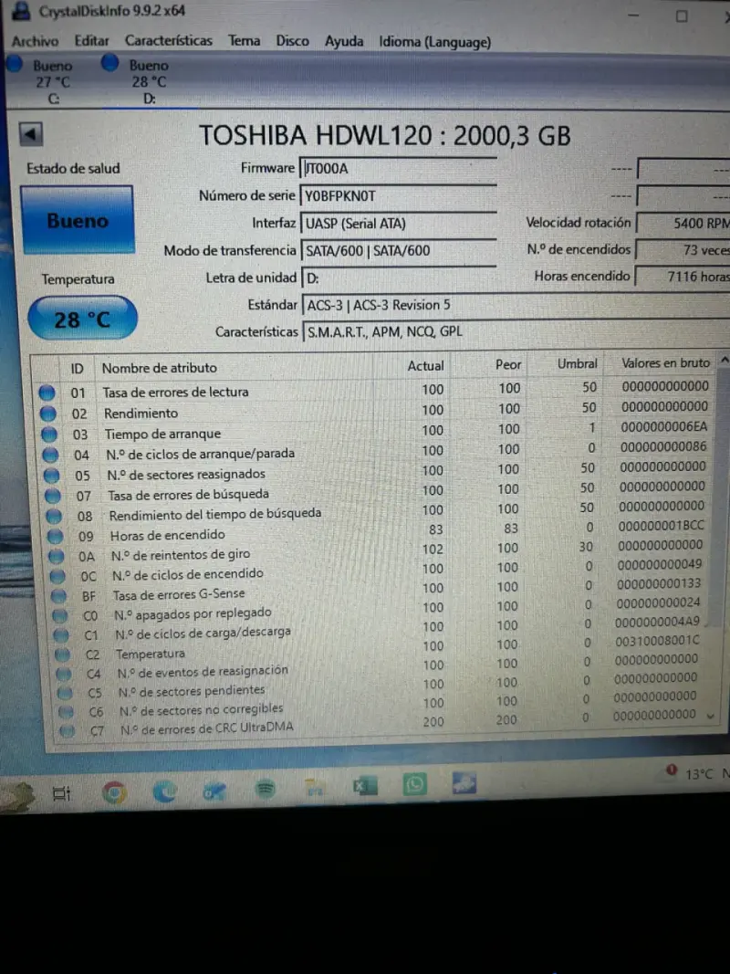 Disco Duro Toshiba 2TB PC L200 - 3