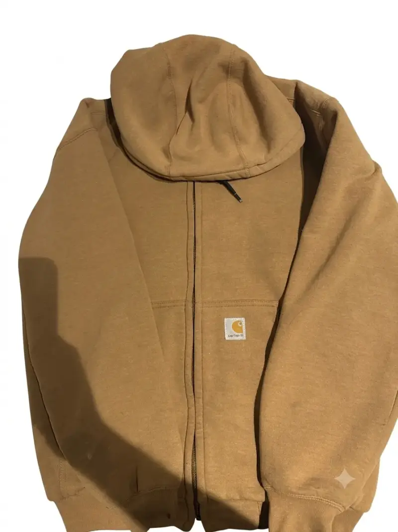 Polerón Carhartt marrón con capucha - 1