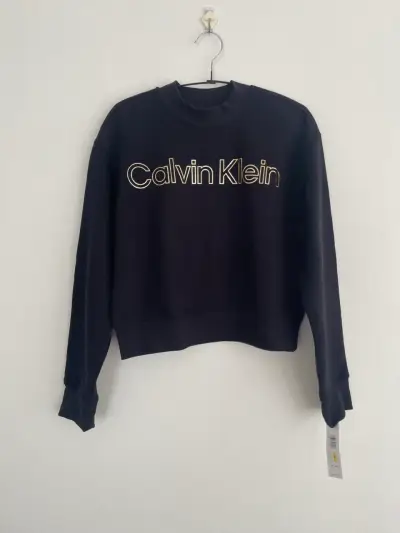 Polerón negro Calvin Klein para mujer - miniatura 1