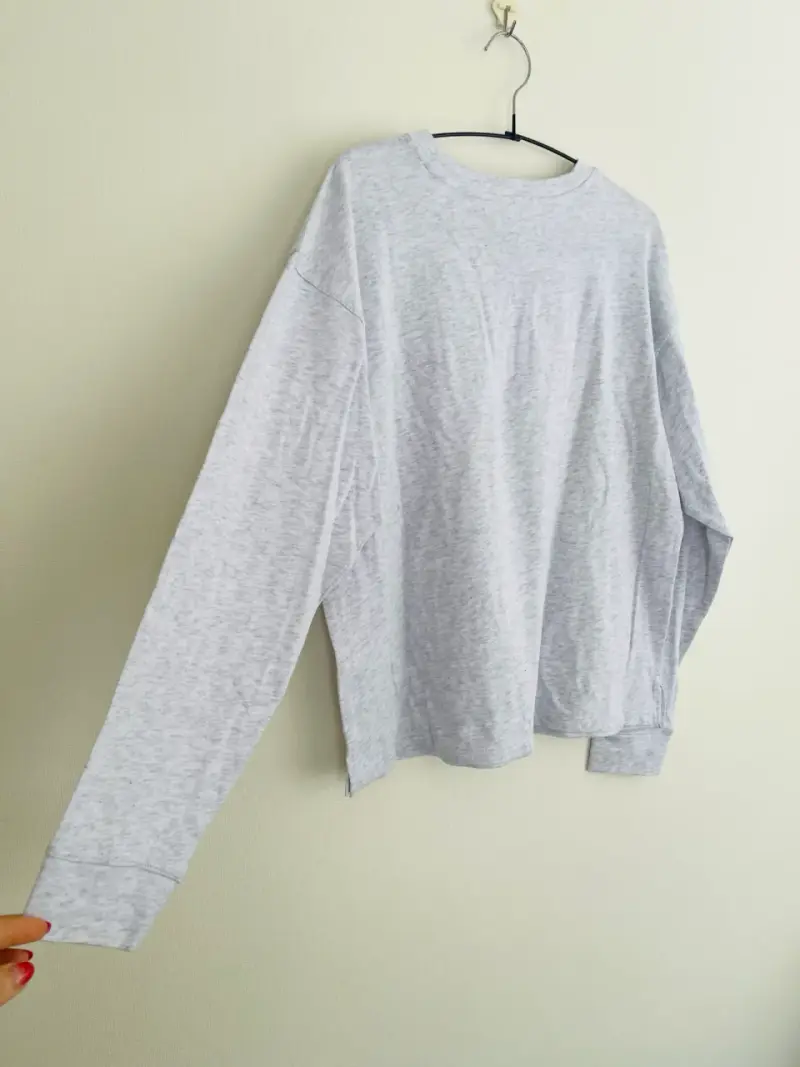 Polera manga larga gris Calvin Klein - 3