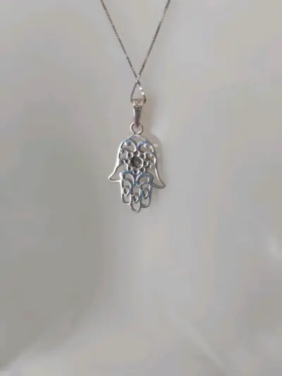 Joyas, Cadena con DIJE MANO FATIMA 2.33 GR oro Bla - miniatura 6