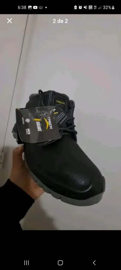 Botas de seguridad negras Treck Dynamite - miniatura 1