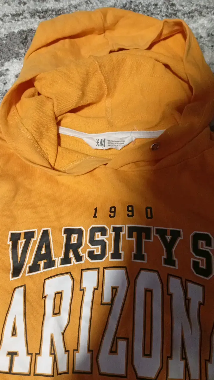 Polerón con capucha amarillo Varsity St Arizona - 2