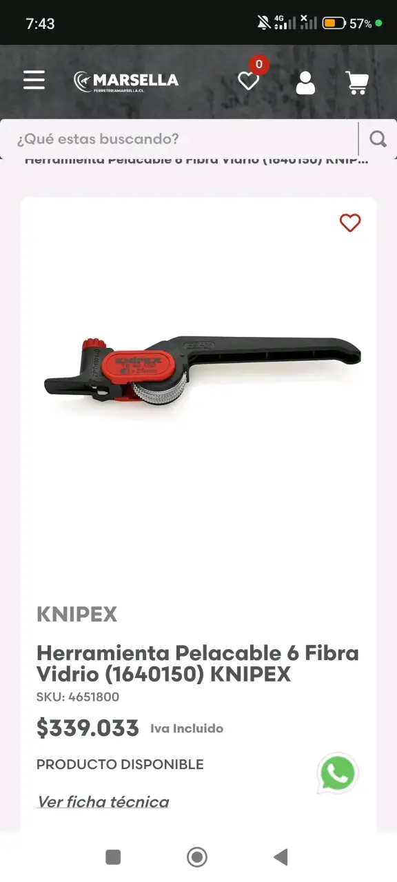 Herramienta pelacable Knipex 1640 150 - 3