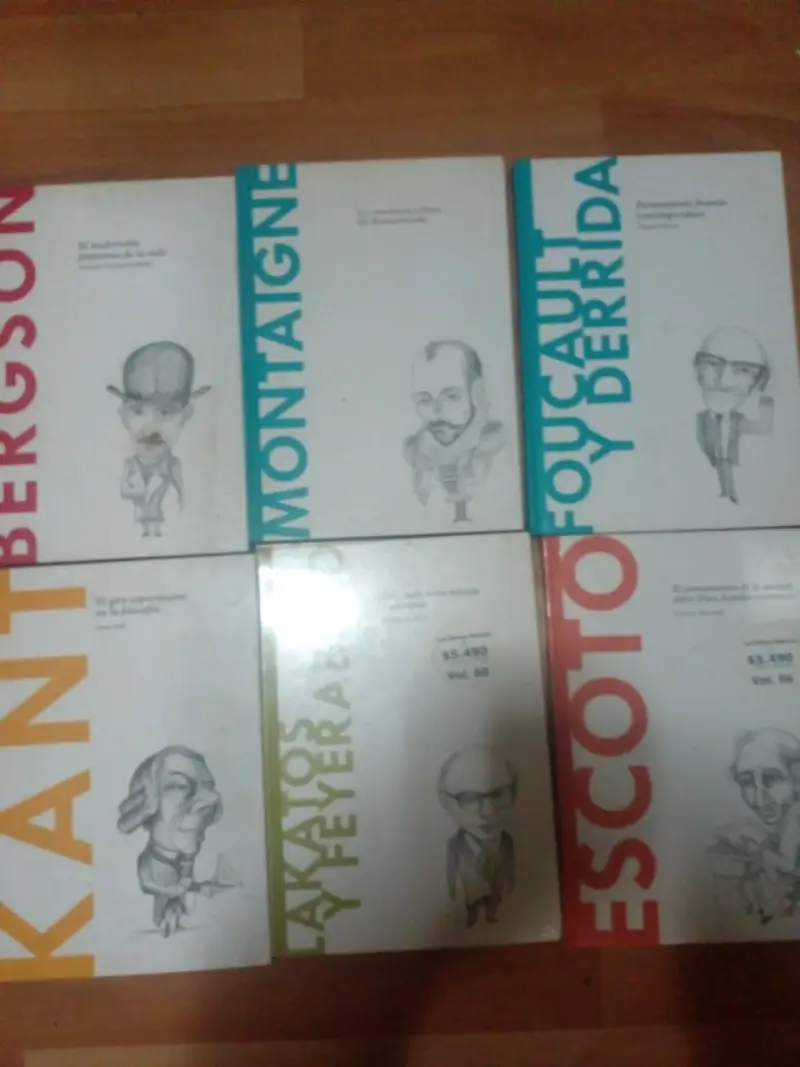Colección de libros de filosofía Bergson, Montaigne, Foucault y más