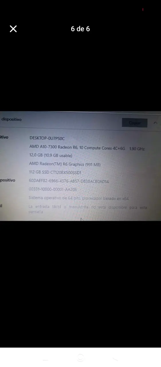 Laptop Lenovo AMD A10 con Radeon R6 - 2