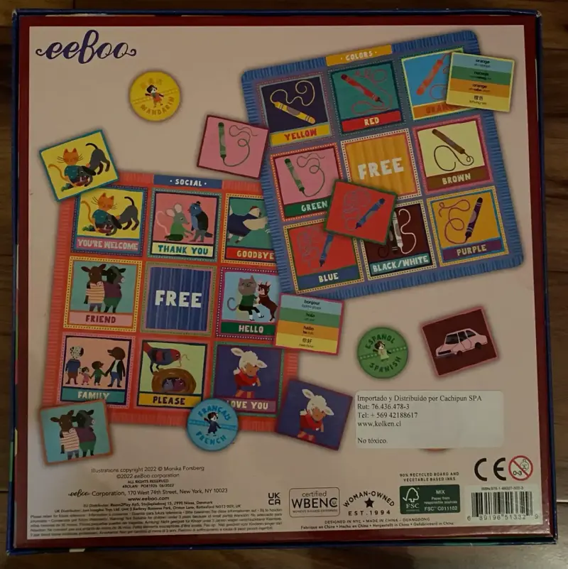 Juego de Bingo Multilingüe para Niños - 2