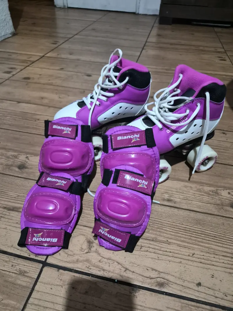 Patines de cuatro ruedas DRB con protecciones - 5