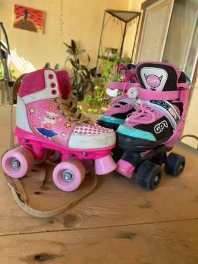 Patines de cuatro ruedas para niña talla 29-33 - miniatura 1