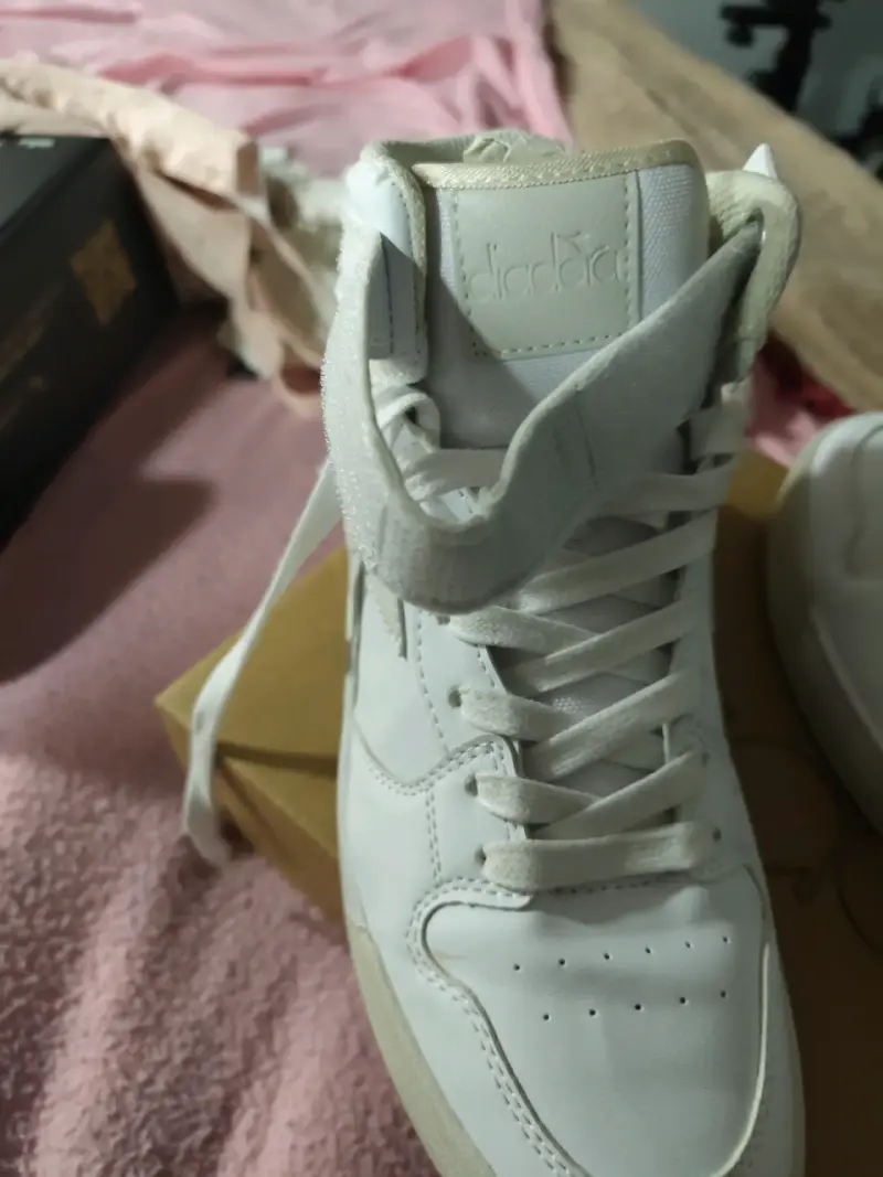 Zapatillas blancas altas Diadora Frenty para mujer - 2