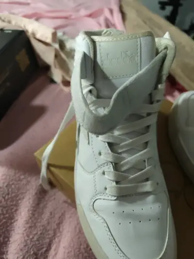 Zapatillas blancas altas Diadora Frenty para mujer - miniatura 2