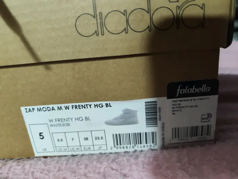 Zapatillas blancas altas Diadora Frenty para mujer - 4