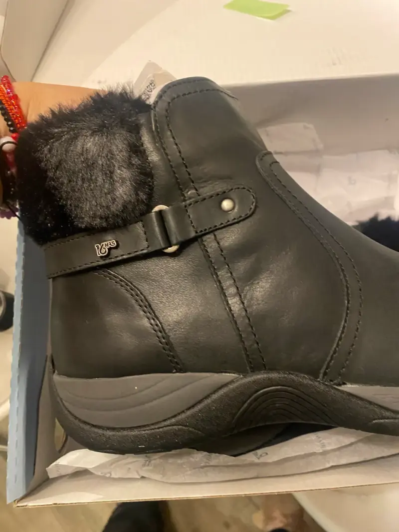 Botines de cuero negro talla 39 - 3