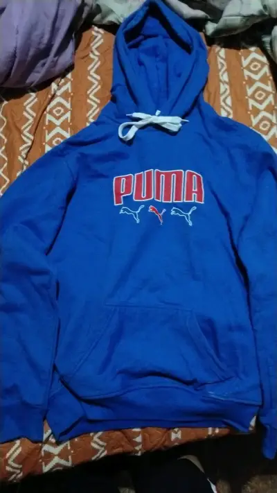 Polerón con capucha azul Puma - miniatura 1