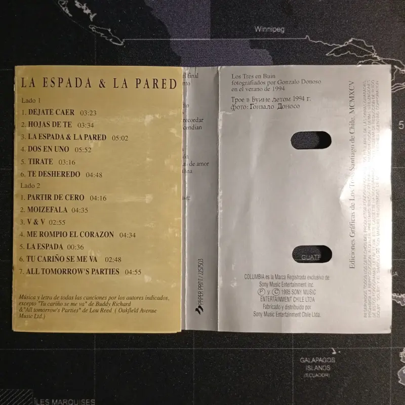 Cassette de Los Tres - La Espada & La Pared - 6