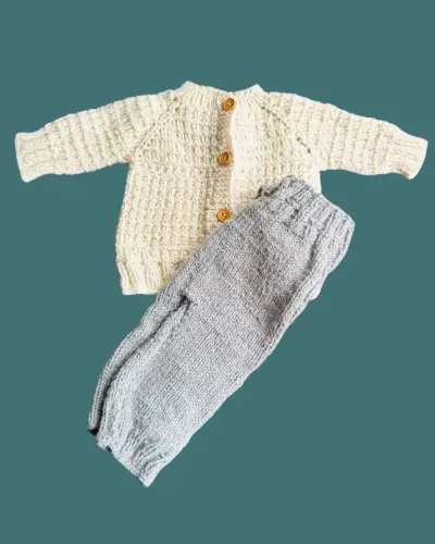 Conjunto a Crochet 3/6meses - miniatura 1