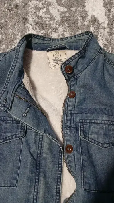 Chaqueta de mezclilla con forro interior - miniatura 2
