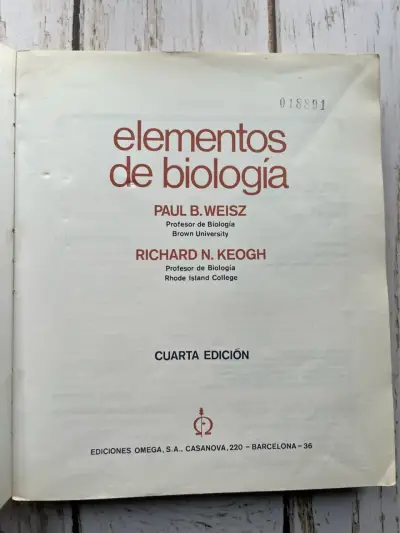 Libro Elementos de Biología Cuarta Edición - miniatura 3