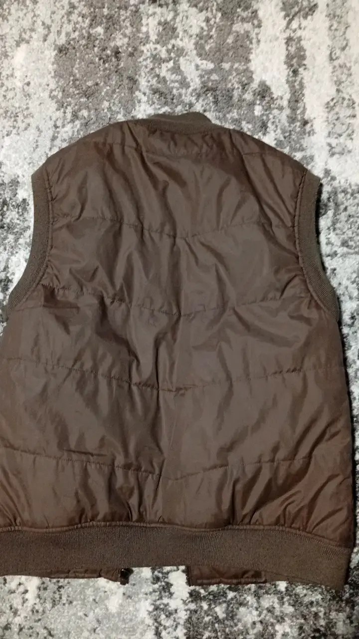 Chaleco sin mangas marrón para hombre - 2