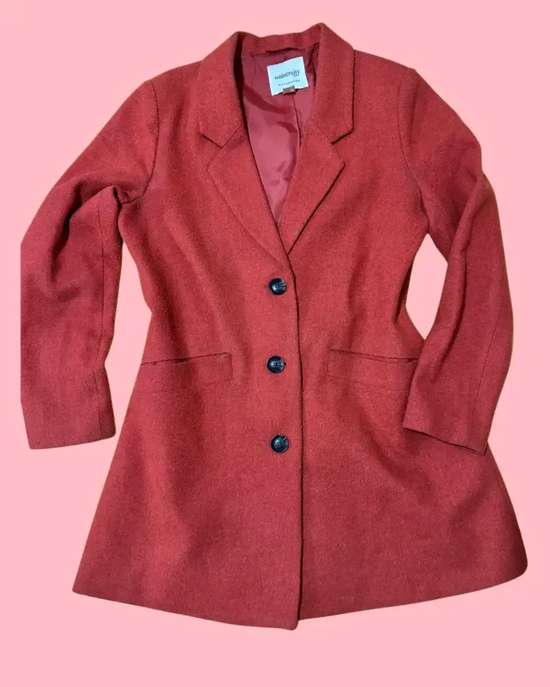 Abrigo rojo para mujer University