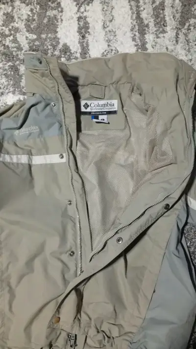 Chaqueta impermeable Columbia gris para hombre - miniatura 2