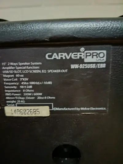 Parlante activo Carver Pro con Bluetooth - miniatura 3