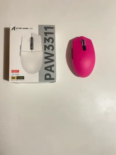 Mouse inalámbrico rosa Attack Shark G3 - miniatura 1