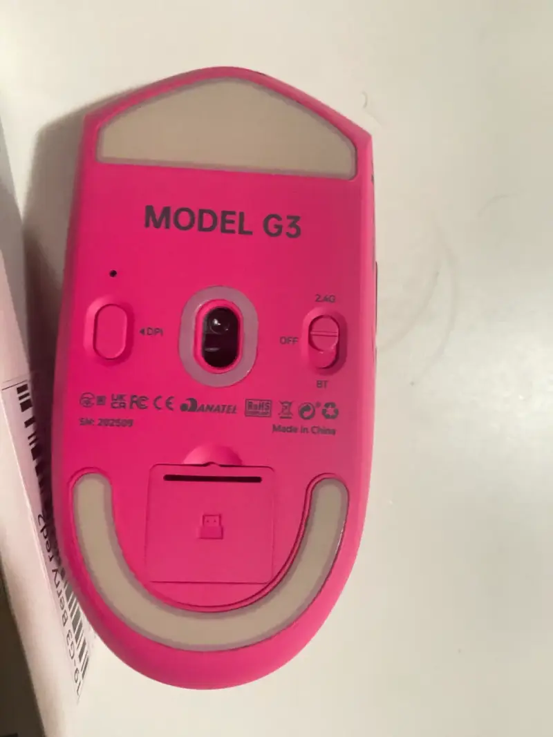 Mouse inalámbrico rosa Attack Shark G3 - 2