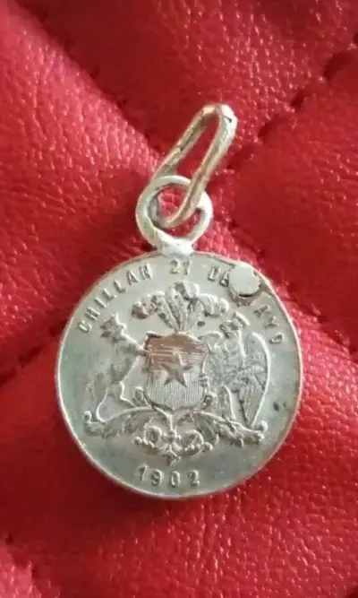 Medalla Recuerdo Batallón Chillán 1902 - miniatura 2