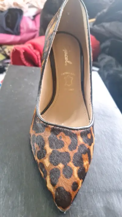 Zapatos de tacón animal print marca Gacel 37 - miniatura 1