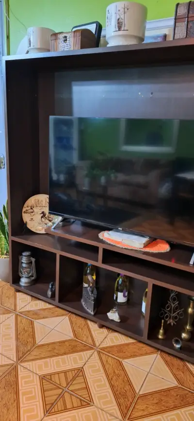 Mueble de TV de madera con estantes para tv 65 - miniatura 1