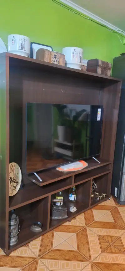 Mueble de TV de madera con estantes para tv 65 - miniatura 3