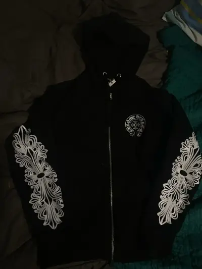 Polerón Chrome hearts Negro y blanco talla S - miniatura 1