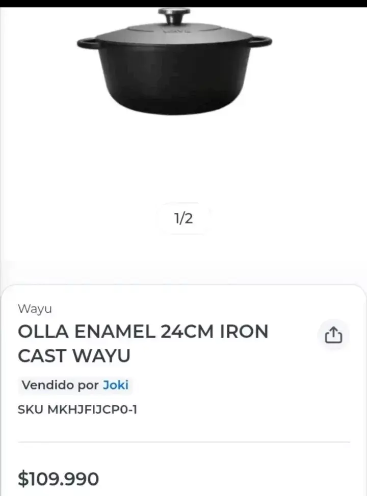 Olla de Hierro Fundido Esmaltada Wayu 24cm - 2