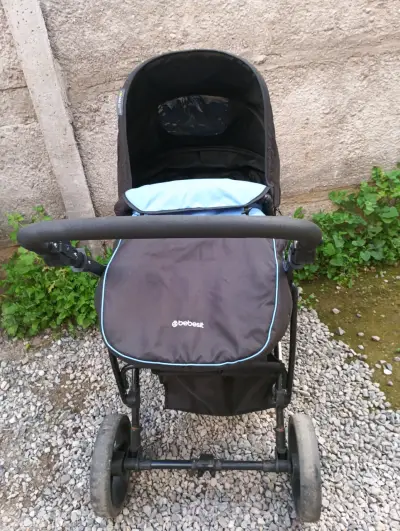 Coche de bebé Bebesit negro y azul - miniatura 3