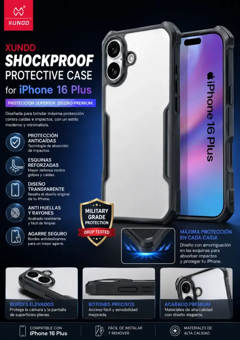 Pack de 2 fundas para iPhone 16 Plus - 2
