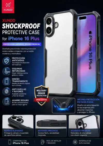 Pack de 2 fundas para iPhone 16 Plus - miniatura 2